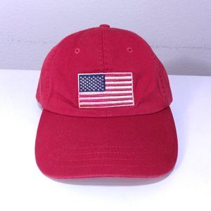 DILLARD'S Vintage Dad Hat Cap LIMITED EDITION American FLAG PATCH Vtg 90s USA